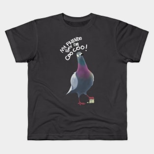 Pigeon Artwork - London, NYC, Flying Rats - Coo Coo Kids T-Shirt